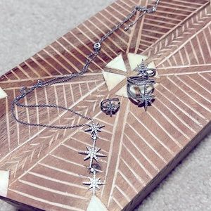 APM necklace ring and ear cuff. Sliver